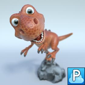 Cartoon t-rex